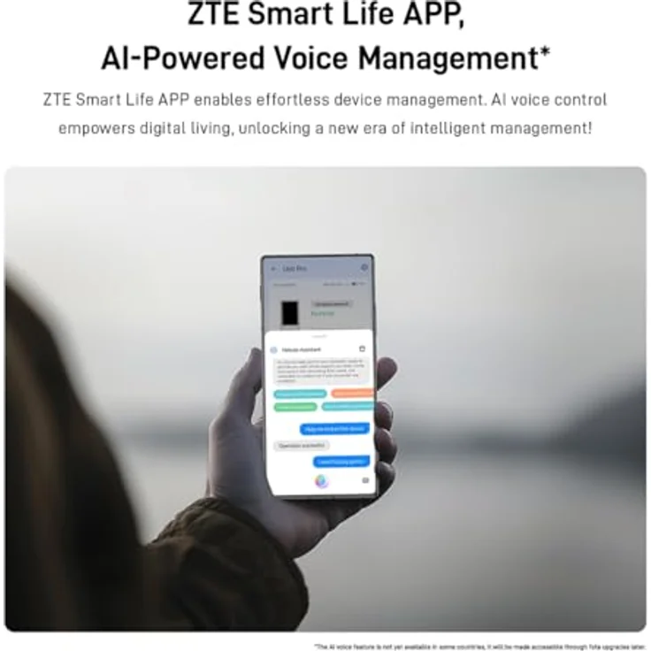 ZTE U60 Pro Mobiler 5G Router (MU5250), WiFi 7 Wingle Hotspot, 4,29 Gbit/s Downloadgeschwindigkeit, weiß – Bild 5
