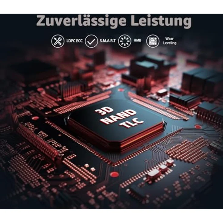 KingSpec NX-2280 1TB SSD NVMe M.2 PCIe 3.0 Gen 3x4, bis zu 3500 MB/s Lesegeschwindigkeit, 3D NAND Flash für Desktop/Laptop – Bild 4