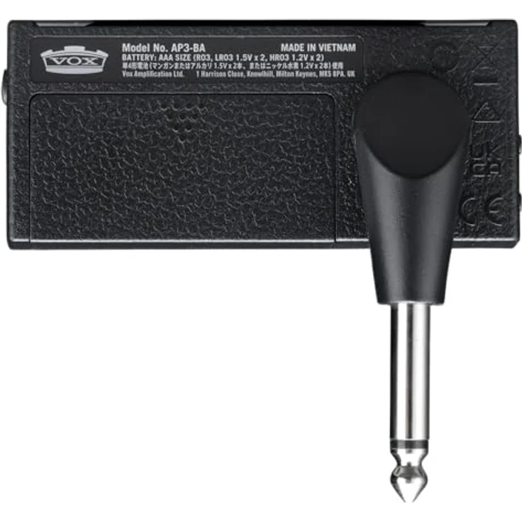 Vox amPlug3 Bass, Kopfhörerverstärker mit klassischem Basssound und Overdrive, Schwarz, Blau – Bild 2