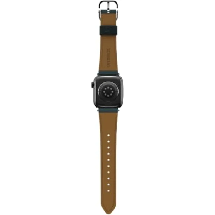 OtterBox Symmetry Cactus Leather Uhrenarmband für Apple Watch 42mm/41mm/40mm, atmungsaktiv und nachhaltig, Blau/Grün – Bild 3