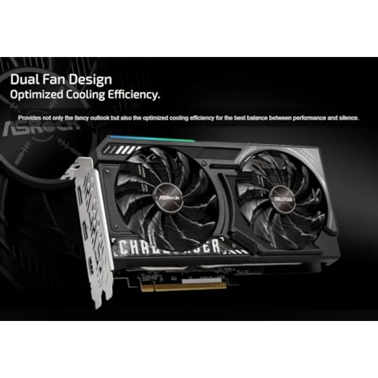 ASRock RX9060XT CL, 16GB GDDR6 Grafikkarte mit 3320MHz Boost Clock, HDMI 2.1b und 2x DisplayPort 2.1a – Bild 3