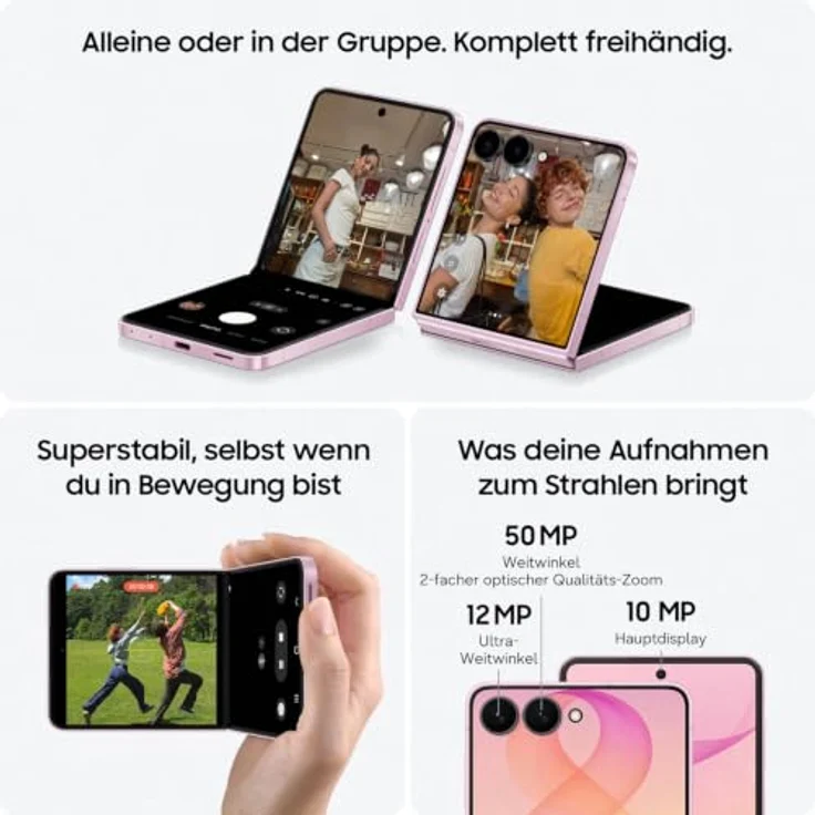 SAMSUNG Galaxy Z Flip 8, 256 GB Graphite, Dual SIM Smartphone – Bild 4