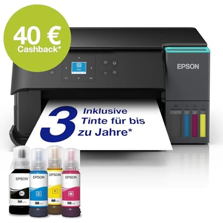 Epson EcoTank ET-2950, Multifunktionsdrucker mit WLAN, bis 30 Seiten/min Schwarz-Weißdruck, 4800 x 1200 dpi – Bild 3