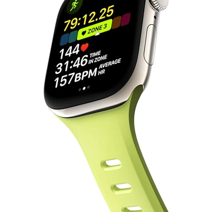 NOMAD Tempo Band für Apple Watch 42mm, wasserfestes und schlankes Sportarmband, Lime – Bild 5