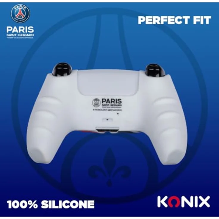 Konix 82531124022, Gamepad für PlayStation 5, Schwarz/Blau/Grau, rutschfeste Oberfläche, Plug & Play, Kunststoff – Bild 3