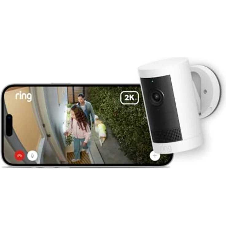 Ring Außenkamera Plus Akku (Outdoor Camera Plus) | Kabellose Überwachungskamera mit 2K-Video, Dämmerlicht-Bildoptimierung und Gegensprechfunktion – Bild 1
