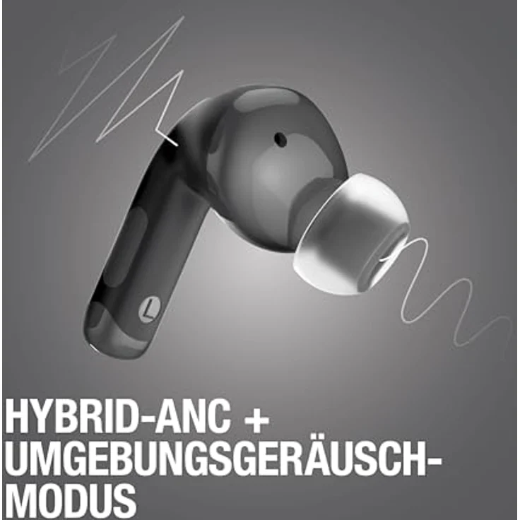 Fresh 'n Rebel Twins Fuse 2, Wireless In-Ear Kopfhörer mit Noise Cancelling, 36h Akku, Bluetooth 6.0, 2 Mikrofone, spritzwassergeschützt (Storm Grey) – Bild 2