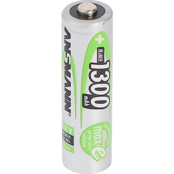 Ansmann maxE HR06 Mignon AA NiMH-Akku, 1300 mAh, 1.2 V, 1 Stück – Bild 1