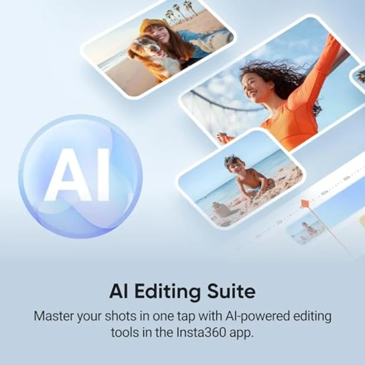 Insta360 Flow 2 Pro, Standard Bundle Summit White mit 3-Achsen-Stabilisierung und integriertem Selfie-Stick – Bild 9