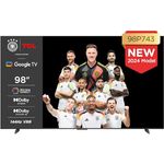 TCL 98P743 98-Zoll 4K Fernseher, WCG, UHD, HDR PRO, 144Hz, Motion Clarity PRO, Dolby Vision IQ, Dolby Atmos, AIPQ, Game Master Pro 2.0, Smart TV unterstützt von Google TV, Kompatibel mit Alexa - Schwarz