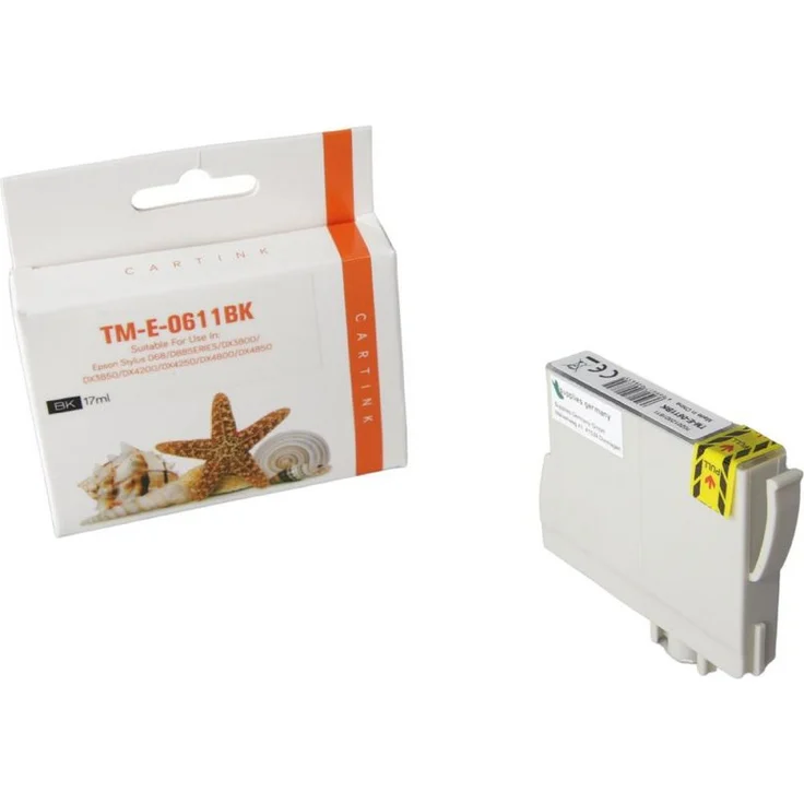 Supplies Germany 6 ml Tintenpatrone schwarz, kompatibel zu EPSON T0611, für Epson Drucker