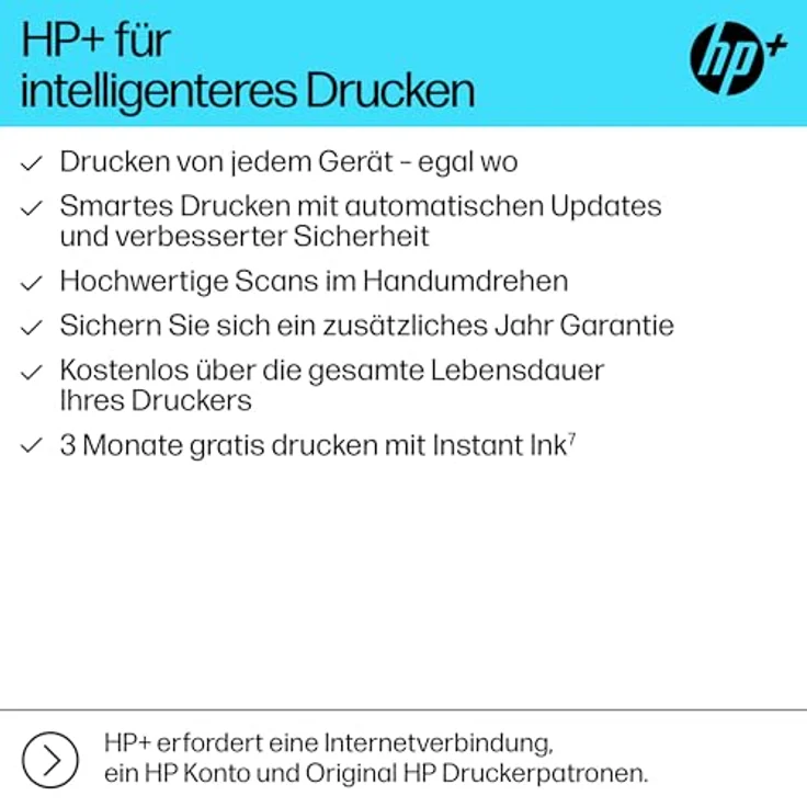 HP OfficeJet Pro 9730e Multifunktionsdrucker, 3 Monate gratis drucken Instant Ink inklusive, Drucker, Scanner, Kopierer, Fax, WLAN, LAN, Duplex, Airprint, Grau-Weiß – Bild 2
