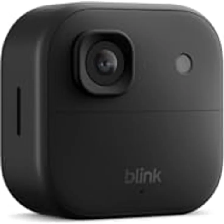 Blink Außenkamera 2K+, kabellose Sicherheitskamera mit 2K-Videoauflösung, verbesserter Audioqualität und bis zu zwei Jahre Batterielaufzeit, Schwarz
