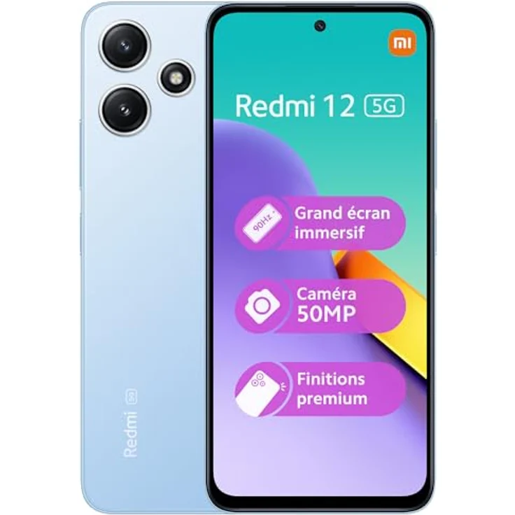 Xiaomi Redmi 12 5G, 128GB/4GB RAM, sky-blue
 – Bild 1