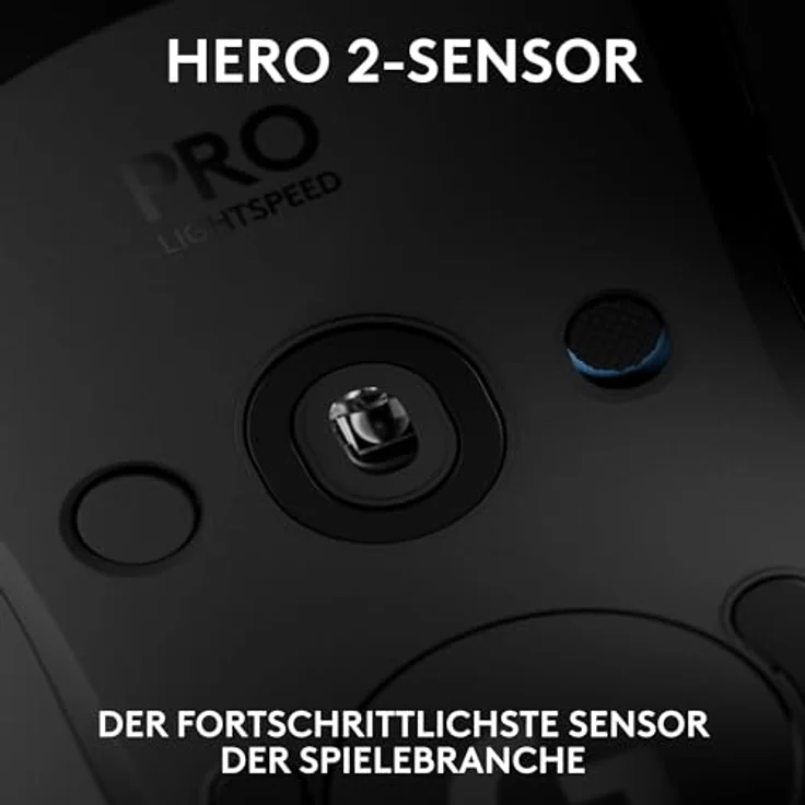 LOGITECH PRO 2 LIGHTSPEED, kabellose Gaming-Maus für Rechts- und Linkshänder mit HERO 2 Sensor, 32K DPI, RGB-Beleuchtung, Schwarz – Bild 4