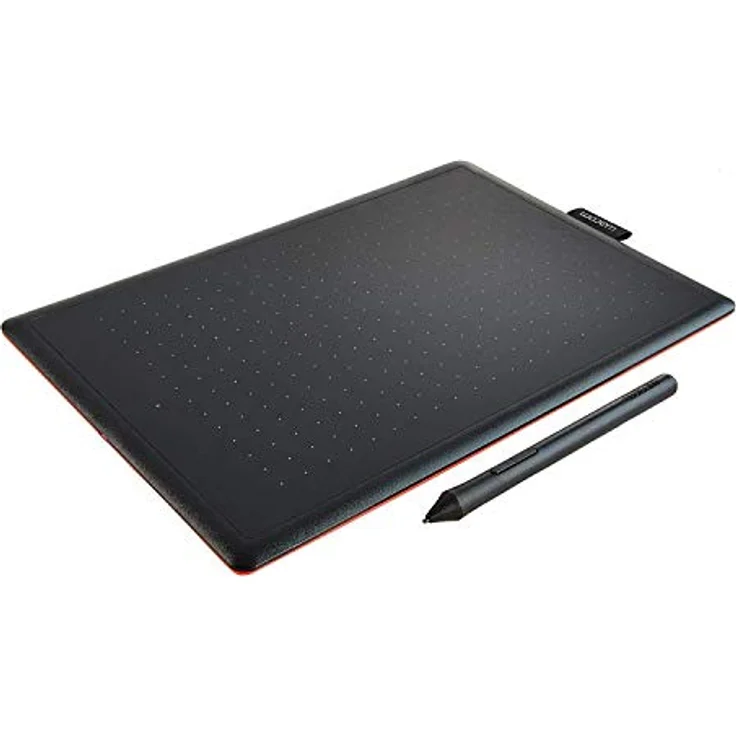Wacom One By Medium, Grafiktablet in Schwarz-Rot, 2540 LPI, 216x135 mm, USB, CTL-672 – Bild 2