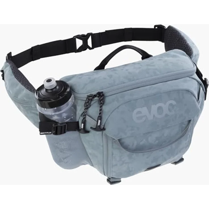 Evoc Hip Pack Capture 6L, Kamera Hüfttasche für Kompakt-Systemkameras, grau, mit Air Flow Contact System und Regenhülle – Bild 3
