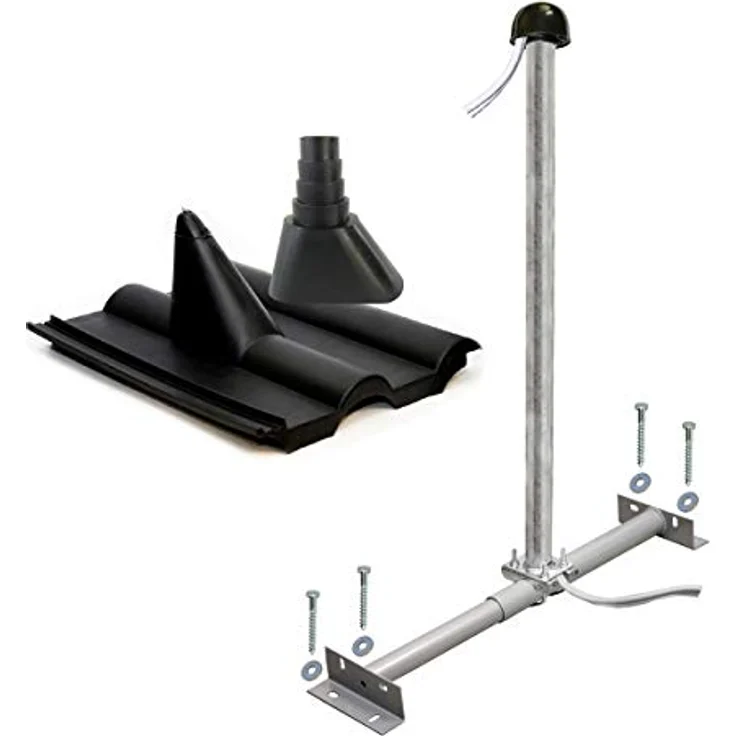 PremiumX SAT Mast Sparrenhalter Frankfurter Pfanne Dach – Bild 2
