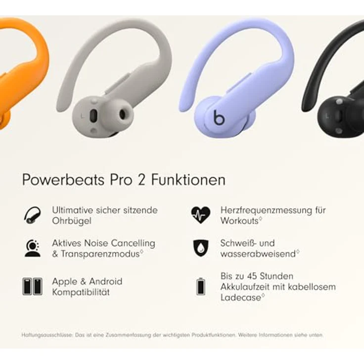 Beats Powerbeats Pro 2 Earbuds – Hyper Purple, kabellos, ANC, IPX4, 45h Akku, Bluetooth, Mikrofon, Sport-Kopfhörer – Bild 3