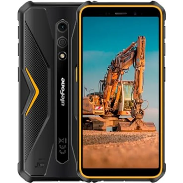 Ulefone Armor X12 3/32GB Orange Smartphone mit IP69K Schutzart, Dual-SIM und 4860 mAh Akku – Bild 1