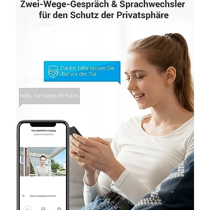 EZVIZ HP7 2 Entry Kit, Video-Türsprechanlage mit 7" Touchscreen, 2K und 2 Klingeltastern, kabelgebunden – Bild 4