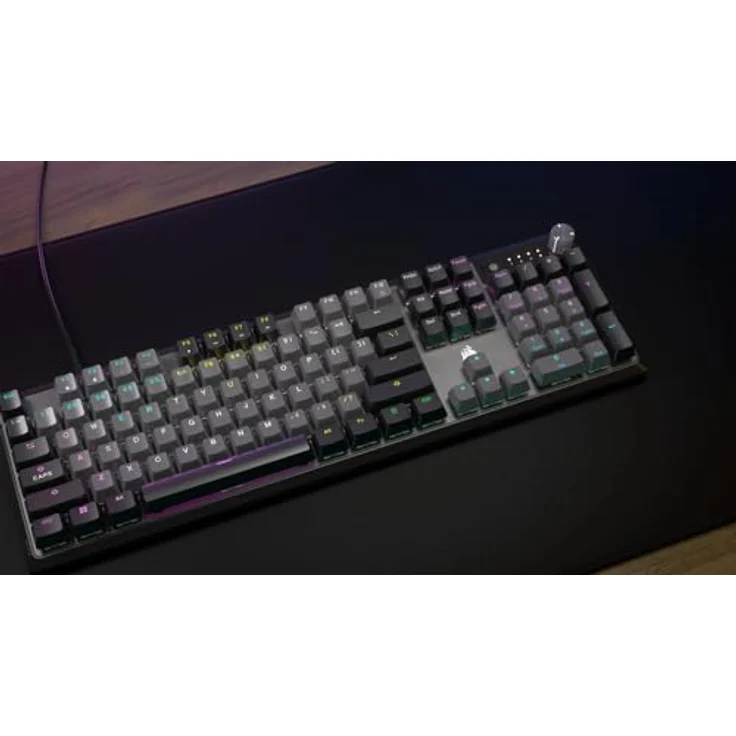 Corsair K70 CORE RGB Clavier USB QWERTY Allemand Gris – Bild 2