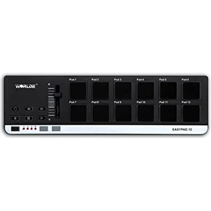 Worlde Easypad - Midi kontroller mit USB und 12 berührungssensitiv Pads