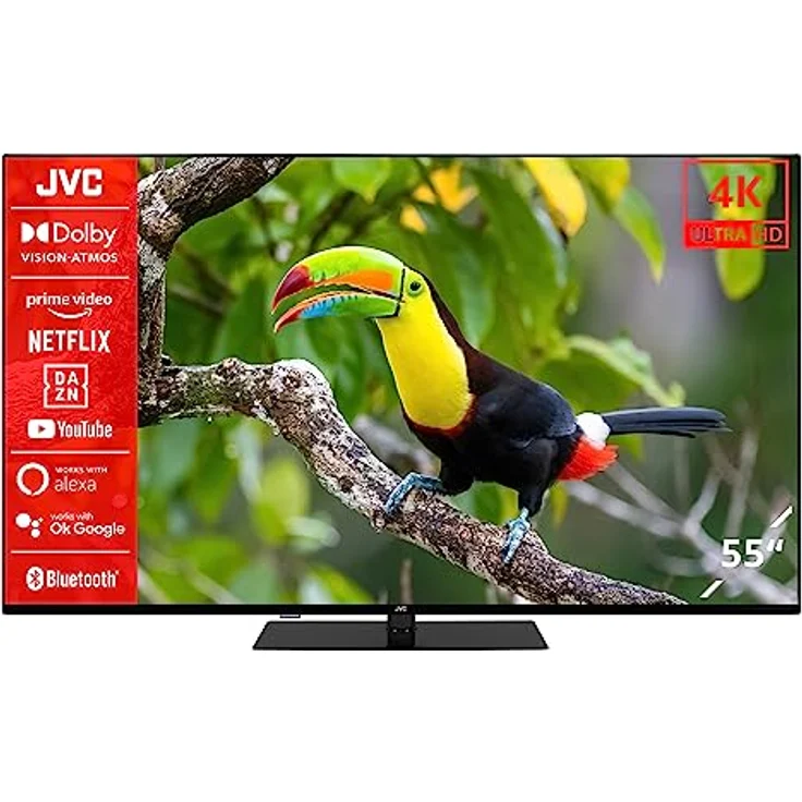 JVC LT-55VU6355 55 Zoll Fernseher / Smart TV (4K Ultra HD, HDR Dolby Vision, Triple-Tuner, Bluetooth, Dolby Atmos) [2023] – Bild 1