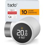 tado Smartes Heizkörperthermostat X, Heizungssteuerung per App und Smart Speaker (Alexa, Siri, Google Assistant), Energieeinsparung bis zu 55%, DIY Installation