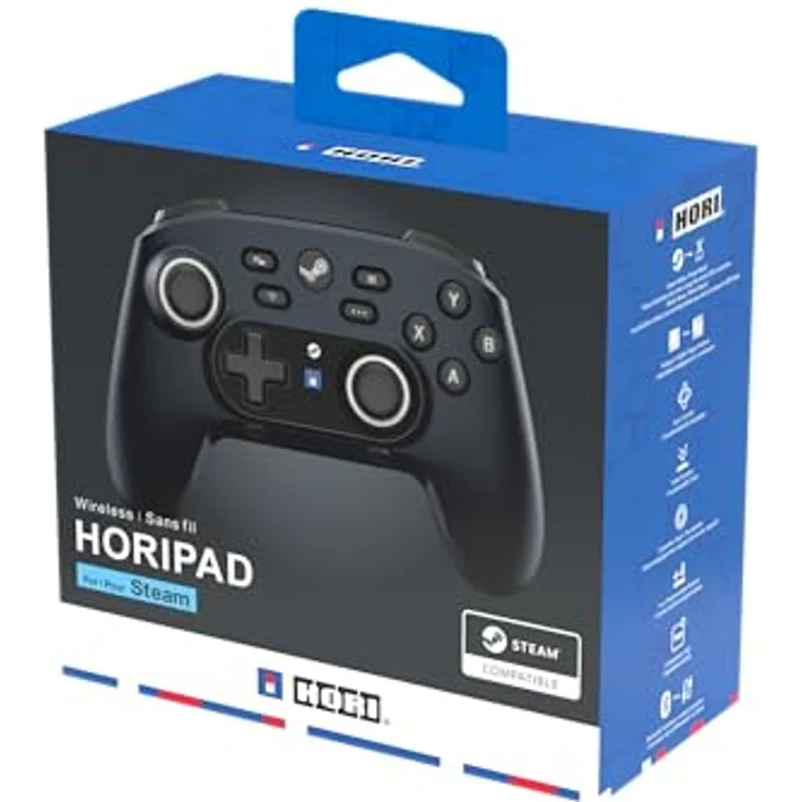 Hori HPC-055E Gaming-Controller, Bluetooth Gamepad mit Analog/Digital Triggers, schwarz, für PC und Steam Deck – Bild 7