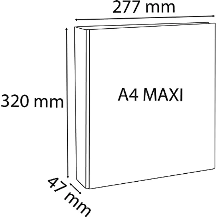 EXACOMPTA Präsentationsordner Kreacover, Kunststoff, 4 Ringe, DIN A4, blau – Bild 3
