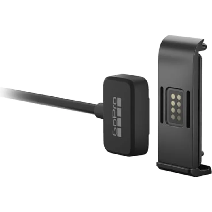 GoPro Contacto (Magnettür- und Stromkabel-Set) – Offizielles GoPro-Zubehör, für HERO13/12/11/10/9 Black Modelle, wasserdichte Klappe bis 10m, schnelles Aufladen per USB-C.