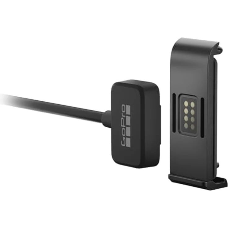GoPro Contacto (Magnettür- und Stromkabel-Set) – Offizielles GoPro-Zubehör, für HERO13/12/11/10/9 Black Modelle, wasserdichte Klappe bis 10m, schnelles Aufladen per USB-C. – Bild 1