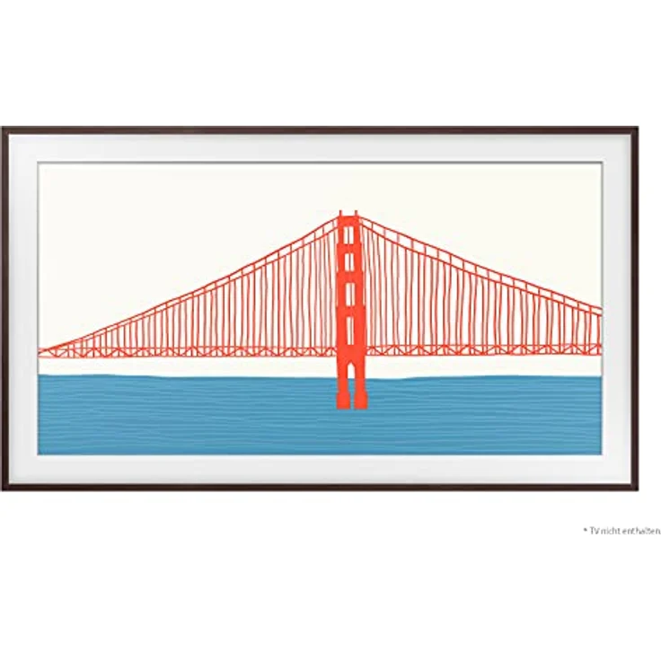 Samsung The Frame Rahmen 55 Zoll (VG-SCFA55BWBXC), digitaler Bilderrahmen in Modern Braun, austauschbar und magnetisch – Bild 4