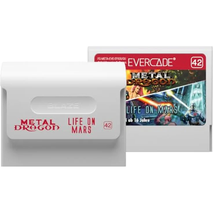 Blaze Evercade Metal Dragon/Life on Mars Cartridge, Kompatibel mit Evercade-Geräten, 2 Indie-Spiele auf einer Cartridge – Bild 2
