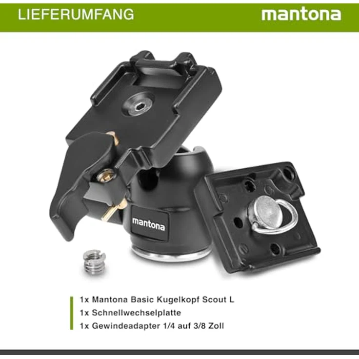 Mantona Kugelkopf für Stativ Scout – Bild 5