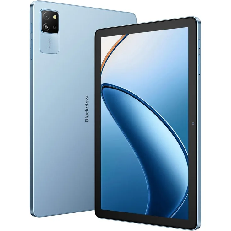 Blackview TAB 60 Wifi, Android 15 Tablet PC mit 10,1 Zoll HD-Display, 12GB RAM, 128GB ROM (erweiterbar auf 1TB), 5100mAh Akku, Dual-Kamera, Blau