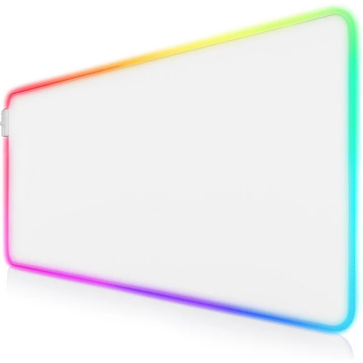 Titanwolf Gaming Mauspad XL RGB Mousepad 900 x 400 mm, LED-Beleuchtung, wasserabweisend - Schwarz