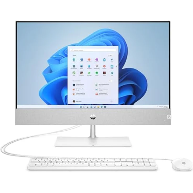 HP Pavilion 24-ca0400ng All-in-One-PC, AMD Ryzen™ 5, 16 GB RAM, 512 GB SSD, 23.8" Full HD Display, Windows 11 Home, Weiß – Bild 2