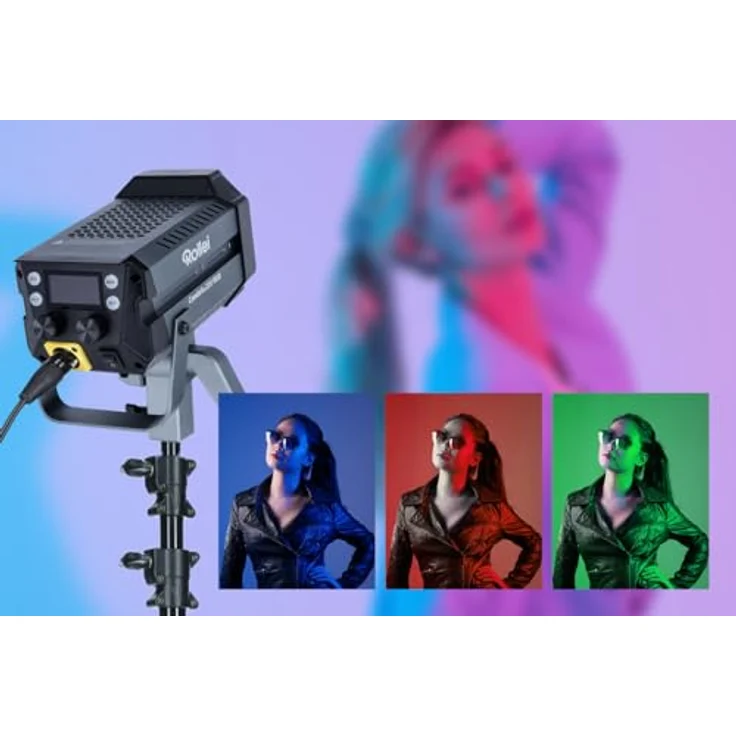 Rollei Candela 220 RGB - 220W LED-Licht für kreative Beleuchtung RGB und Bi-Color, Ultrakompakt & Duale Stromversorgung – Bild 4