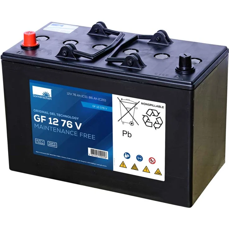 Exide Sonnenschein GF 12 076 V dryfit Blei Gel Antriebsbatterie 12V 76Ah (5h) VRLA – Bild 1