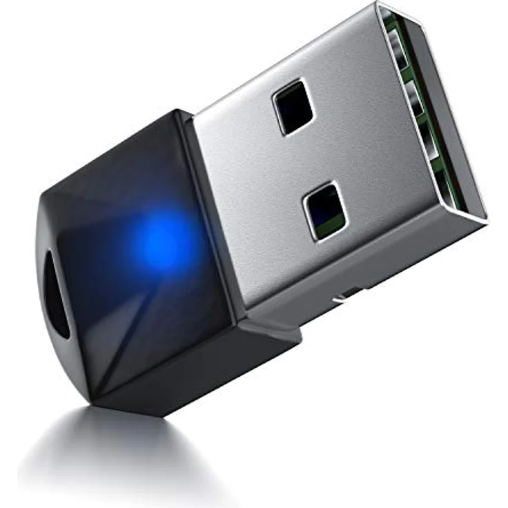 CSL - USB Bluetooth 5.0 Adapter Mini – BT V5.0 Stick Dongle – für PC Laptop - Bluetooth Empfänger und Sender für Desktop Laptop Drucker Headset Lautsprecher - kompatibel mit Windows 8.1 10 11 – Bild 2