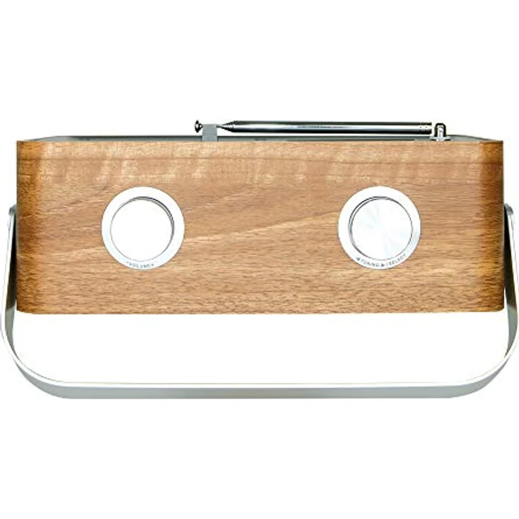 Albrecht DR850, 27385, tragbares Digitalradio für Zuhause oder unterwegs mit Akku, kombiniert DAB+ mit UKW und Bluetooth-Musikstreaming, braunes Holzgehäuse – Bild 6