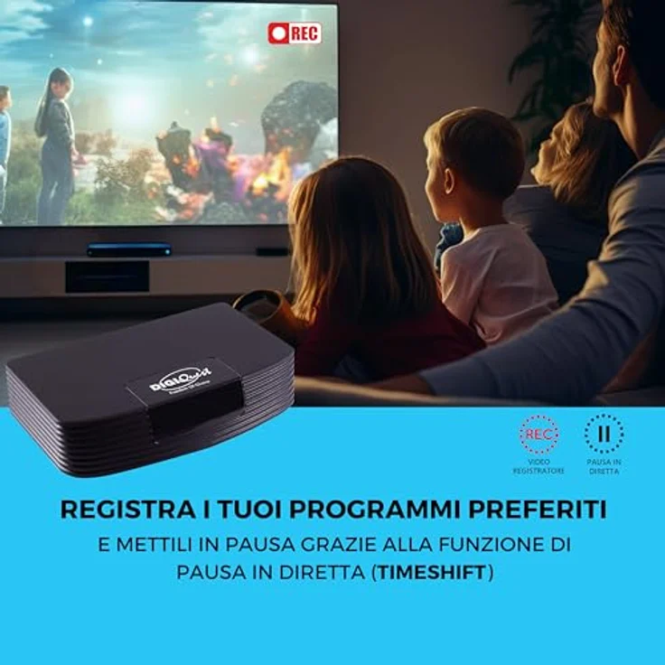 DIGIQUEST Digitaler terrestrischer Voice HiFi-Tuner, kompatibel mit Alexa, USB/HDD Aufnahme, inklusive WiFi Dongle, 12 V für Boote/Wohnmobile, CEC-Funktion – Bild 2