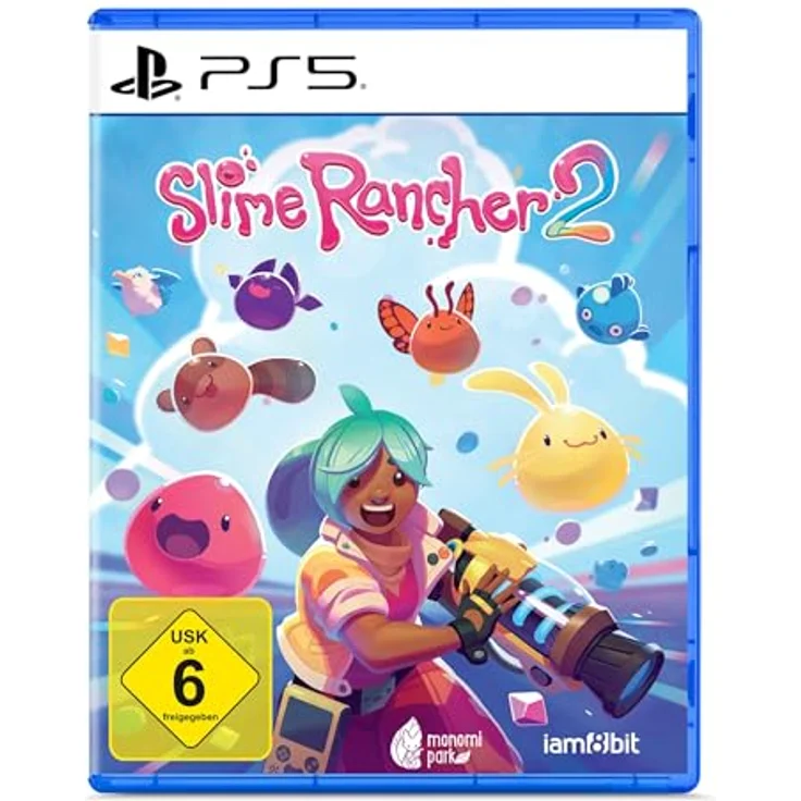 iam8bit Slime Rancher 2 - PS5, Abenteuer-Spiel mit neunen Slimes und umfangreichem Gewächshaus-Aufbau, inklusive Download-Code für den Soundtrack und Poster von Yusuke Naora – Bild 1