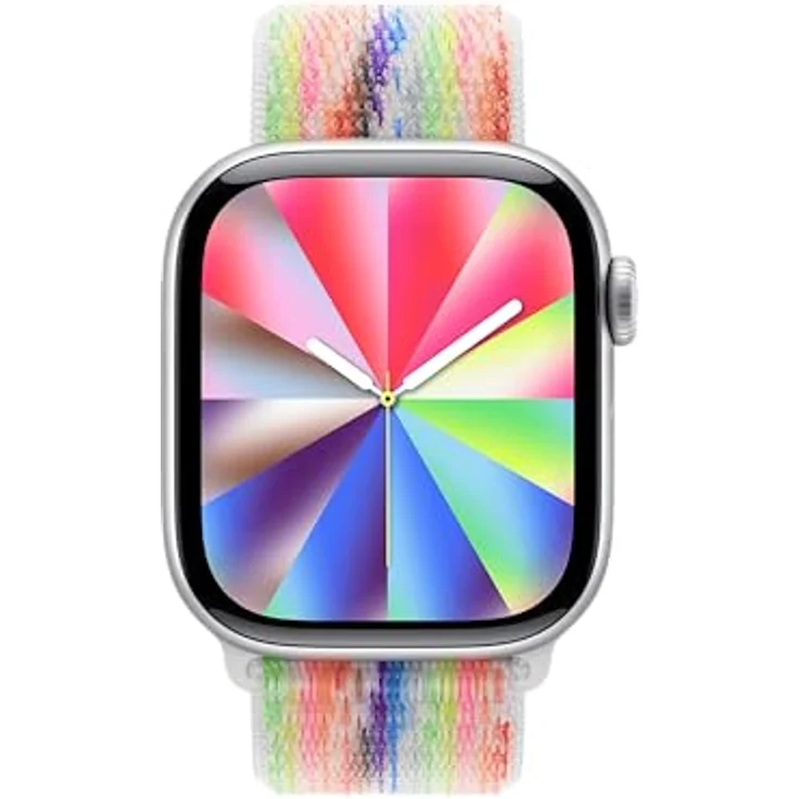 Apple Sport Loop Armband Pride Edition 2026, für Apple Watch 46mm, atmungsaktives Nylongewebe, 82 % recycelte Materialien – Bild 4