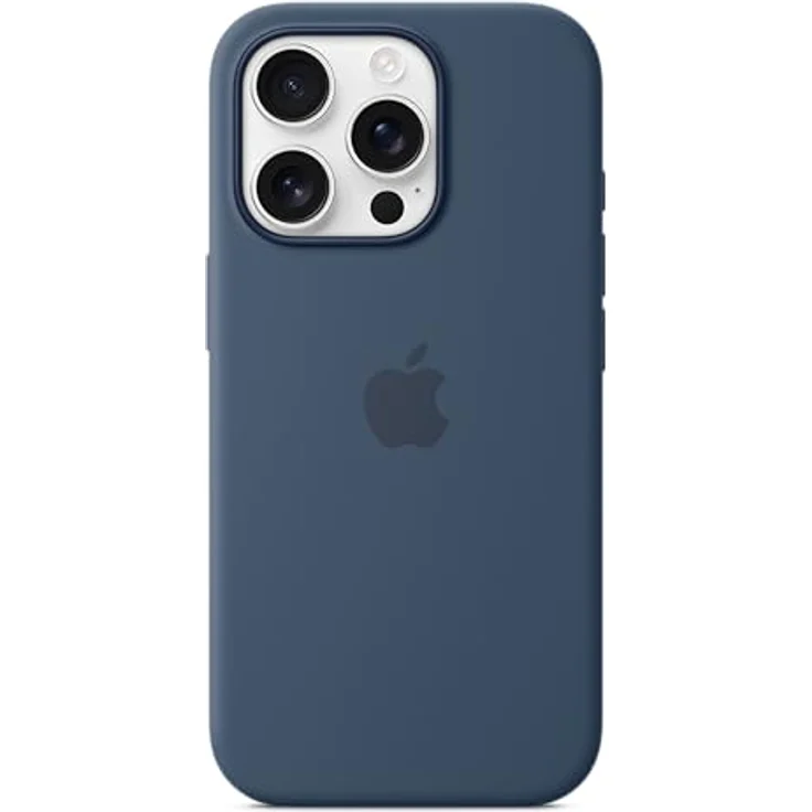 Apple iPhone 16 Pro Silikon Case mit MagSafe – Denim, recyceltes Silikon, Mikrofaser-Futter, MagSafe Integration – Bild 3