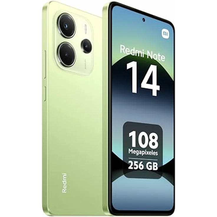 Xiaomi Redmi Note 14 Smartphone, 8 GB RAM 256 GB, 6,67 Zoll AMOLED Display, 120 Hz, 108 MP Kamera, NFC, 33 W Turboaufladung, 5500 mAh, Limettengrün – Bild 2