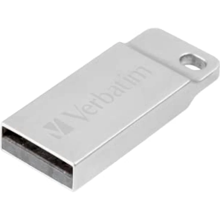 Verbatim Executive USB-Stick aus Metall - 64 GB - robuster Stick mit USB 2.0-Schnittstelle - inklusive praktischem Schlüsselring - silber – Bild 2