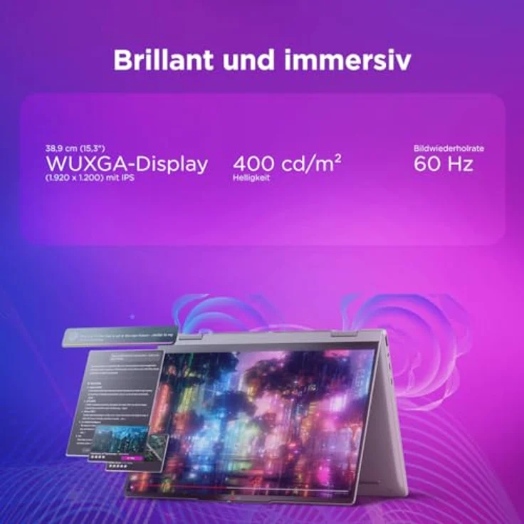 Lenovo IdeaPad 5 2in1 83UL0026GE, 15.3" WUXGA IPS, Intel Core Ultra 7 355, 16GB RAM, 1TB SSD, Windows 11, grau – Bild 6